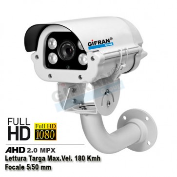 telecamera lettura targa  AHD 180 kmh