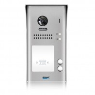 Pulsantiera videocitofono bifamiliare collegamento 2 fili