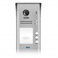 Pulsantiera videocitofono 3 appartamenti collegamento 2 fili