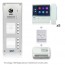 kit videocitofono 8 appartamenti per condiominio monitor touch screen